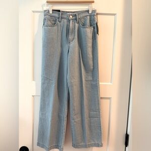 Joe's Jeans Chambray High Rise Wide Leg Crop